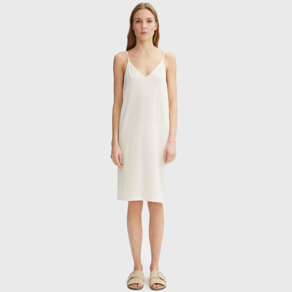 THE GREAT. Dresses & Skirts - The Great Cotton Midi Slip Dress Sheer Ivory SZ 1 Small 4/6 Summer Quiet Luxury